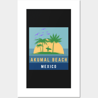 Akumal Beach Mexico Posters and Art